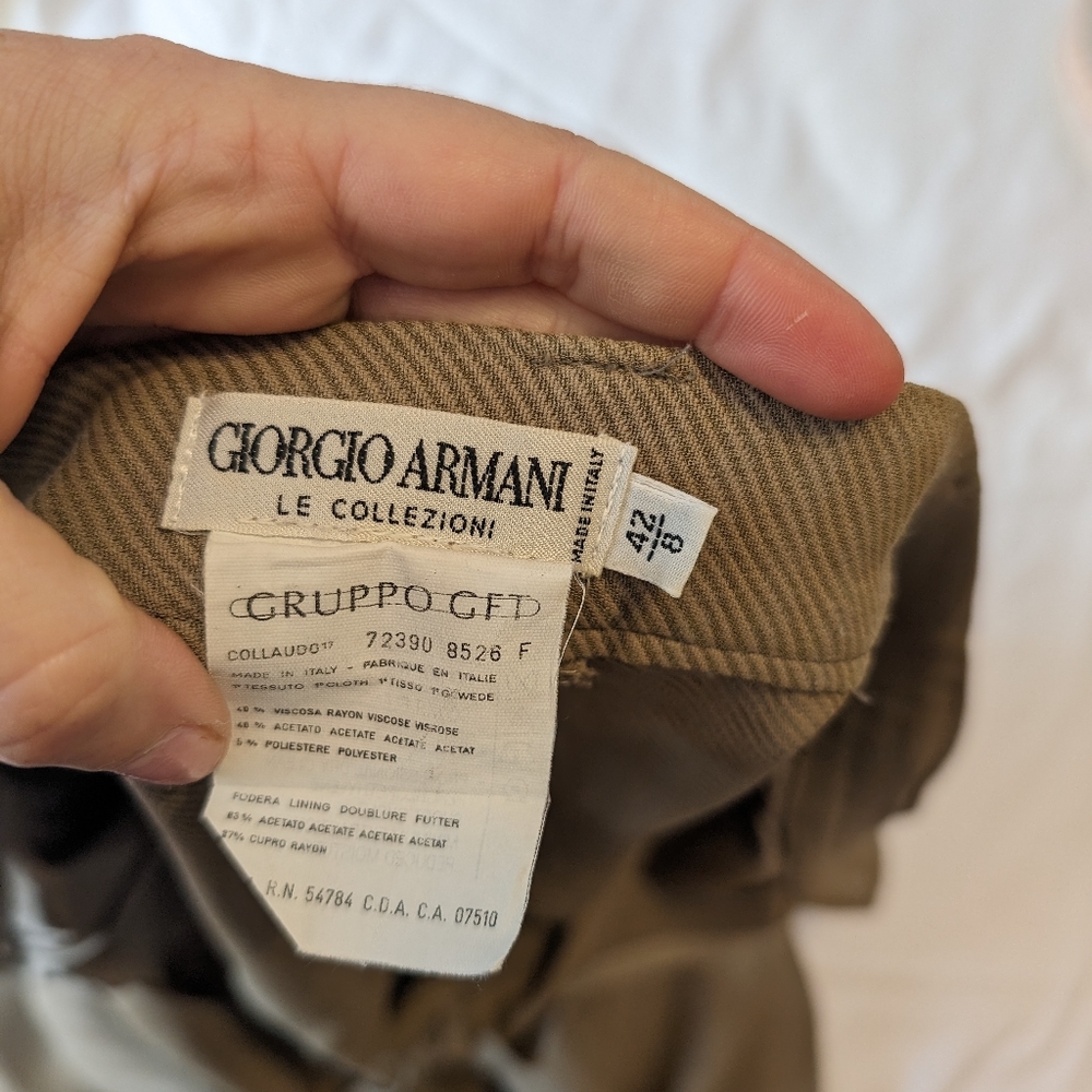 Giorgio Armani Monochromatic Slacks